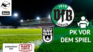 PK vor dem Spiel  SSV Ulm 1846 vs VfB Lübeck  Saison 202324 [upl. by Lenahc]