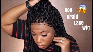 This Looks So Realistic 🤔👀  Box Braid Lace Frontal Wig  RayzeeSignatureHairs [upl. by Anilehcim]