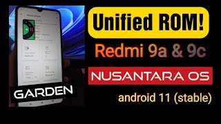 Redmi 9A And 9C Unified ROM  Nusantara OS Android 111212L [upl. by Eunice47]