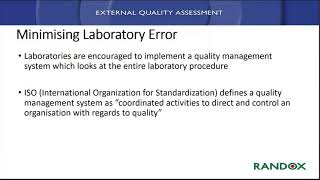 Randox Laboratories  Importance of External Quality Assessment RIQAS [upl. by Seow]