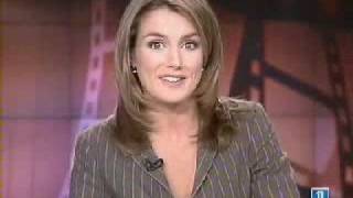 letizia en el telediario cnn [upl. by Enyrehtak]