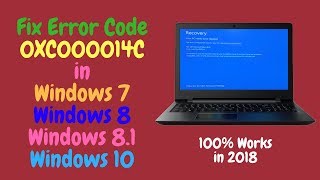 Fix Error Code 0XC000014C in Windows 10 81 8 7 [upl. by Kutchins]