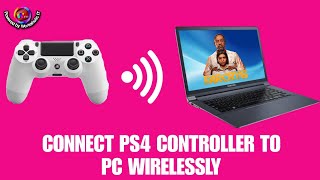 HOW TO EASILY CONNECT A FAKE OR ORIGINAL PS4 CONTROLLER TO PC WIRELESSLY VIA BLUETOOTH FAST [upl. by Ranie]