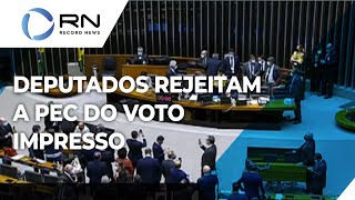 Câmara rejeita PEC do voto impresso [upl. by Hjerpe113]