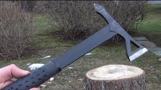 Estwing Black Eagle Tomahawk Review Chopping [upl. by Ardeed891]