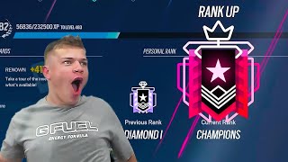 I Finally Hit Champion Rank Again Rainbow Six Siege [upl. by Marashio]