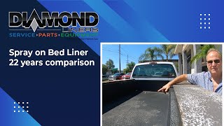 Spray on Bed Liner 22 years comparison  Diamond Liners Inc [upl. by Ojaras]