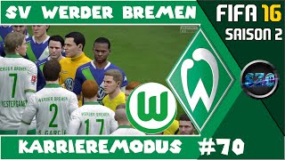 FIFA 16 KARRIEREMODUS 70  DFBPOKAL VIERTELFINALE  Werder Bremen Karriere 20 [upl. by Novel]