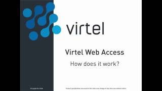 Virtel Web Access  How does it work [upl. by Yert]