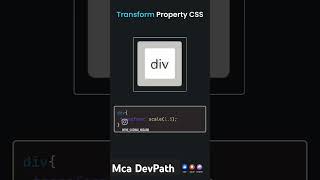 transform property in css  html css for beginner html htmlcss [upl. by Cogen346]