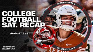 COLLEGE FOOTBALL RECAP Arch Manning passes FIRST TD Clemson falls to Georgia amp MORE  SportsCenter [upl. by Oremor752]