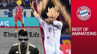 FC Bayern Goals Animated Super Saiyan Tolisso amp Rocket Man Coman [upl. by Rolat684]