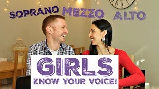 Female Voice Classification  Are you a SOPRANO MEZZO or ALTO singer [upl. by Nnaarual]