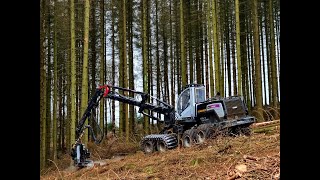 🌲Harvester • Logset 8H GTE • in Action • Tschechenloggers • Part1🌲 [upl. by Lramaj]