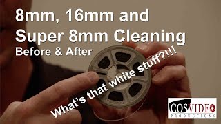 8mm 16mm and Super 8mm Film Cleaning [upl. by Atinram]