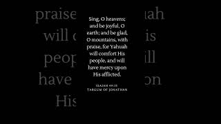 Isaiah 4913 Targum of Jonathan [upl. by Sisile]