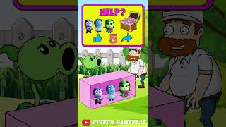 Plants vs Zombies play the guessing correct Inside Out 2 character position game 2 insideout2 [upl. by Anaihsat]