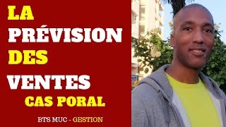 BTS MCO  BTS MUC  GESTION  PRÉVISION DES VENTES  MOINDRES CARRES  EXERCICE [upl. by Kris]