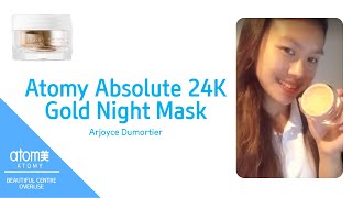 ATOMY ABSOLUTE 24K GOLD NIGHT MASK  ARJOYCE DUMORTIER [upl. by Grosz626]