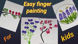 4 Easy Finger Painting For Kids  Finger painting for kids  Finger painting [upl. by Tara81]