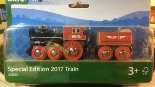 BRIO träleksaker  Brio Eisenbahn Holzspielzeug Brio 33800 Special Edition 2017 Train 03868 se [upl. by Nicoli]