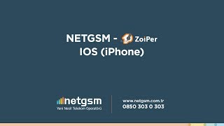 NETGSM  ZOIPER IOS iPhone [upl. by Egdamlat]