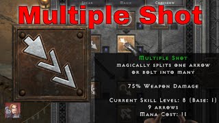 D2R Skills amp Abilities  Multiple Shot Amazon Bow amp Crossbow Tree [upl. by Jary]