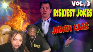 Reacting to Jimmy Carr Riskiest Jokes Vol 1 [upl. by Naeroled]