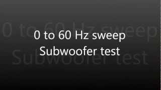 060Hz bass sweep subwoofer test see description [upl. by Phox]