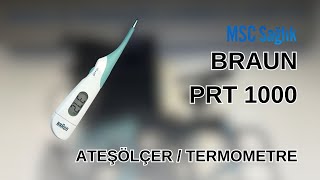 BRAUN PRT1000 ATEŞÖLÇER  444 0 989  ateşölçer ateşyükselmesi yüksekateş medikalürünler termo [upl. by Schnur]