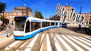 🇳🇱 Cab Ride 1929 Amsterdam City Tour Part 1 Electric Museum Tram 592021 [upl. by Brelje342]