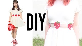 DIY Strawberry TwoPiece Dress  Make Thrift Buy 16 [upl. by Primo]