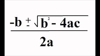 MATHS HACKS Quadratic Formula Song [upl. by Mashe]