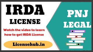 IRDA license  What is IRDA license How can I get IRDA license IRDA PNJ [upl. by Pfeifer2]