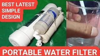 HOW MAKE BEST PORTABLE INSTANT NON ELECTRIC WATER FILTER AT HOME [upl. by Aifoz]