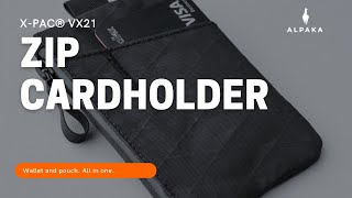 Zip Cardholder  XPac® VX21 Black [upl. by Yehc]