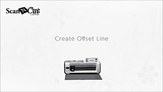 ScanNCut CanvasWorkspace Edit Functions Create Offset Line [upl. by Imiaj]