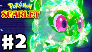 Pokemon Scarlet and Violet  Gameplay Walkthrough Part 2  Terrastalizing First Day of School [upl. by Proudman]