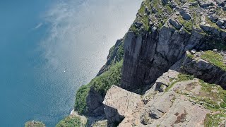 Preikestolen Pulpit Rock Norway Drone shots [upl. by Ayiram]