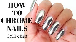 How to CHROME NAILS no wipe top coat  Tutorial  tips and tricks [upl. by Hyacinthe]