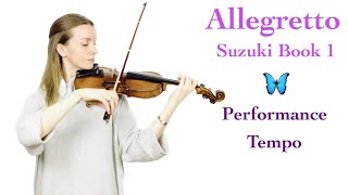 Allegretto  Suzuki Book 1  in performance tempo [upl. by Fries519]