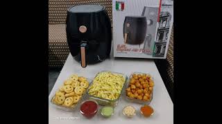 How to use Air fryer  How to make fries nuggets smiles in Air fryer  easy recipes in air fryer [upl. by Atilrak]