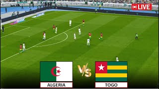 🔴مباشر الجزائر ضد توغو I تصفيات كأس الأمم الأفريقية I مباراة كاملة بث مباشر Algeria vs Togo [upl. by Harbird88]