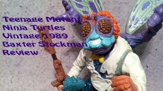 Baxter Stockman  1989 Vintage TMNT Teenage Mutant Ninja Turtles Action Figure Review [upl. by Ylrad]