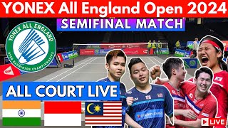 🔴LIVE  Semifinal Match  Yonex All England Open Badminton championships 2024 [upl. by Paulson]