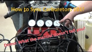 How to sync carburetors throttle bodies the right and WRONG way [upl. by Alleuqram]