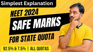 Safe marks for NEET 2024  TN Medical Selection 2024 [upl. by Tandy683]