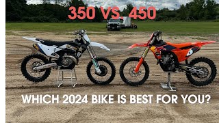 350 vs 450 Dirtbike [upl. by Bronnie422]