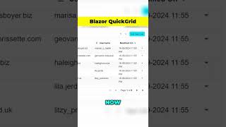 Blazor QuickGrid Filtering Pagination Sorting  dotnetcore blazor [upl. by Emilie409]