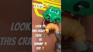 Amsr very satisfying Mr crazy 😝 croc eats shrimp 🍤 toy 🧸 asmr toys super trendingshorts yt [upl. by Aniweta]